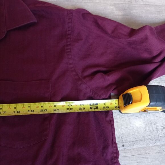 Michael Kors Big Fit Stretch shirt XXL 18 1/2 34/35 Crimson - Picture 4 of 6